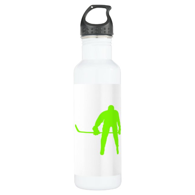 Chartreuse, Neon Green Hockey Trinkflasche (Vorderseite)