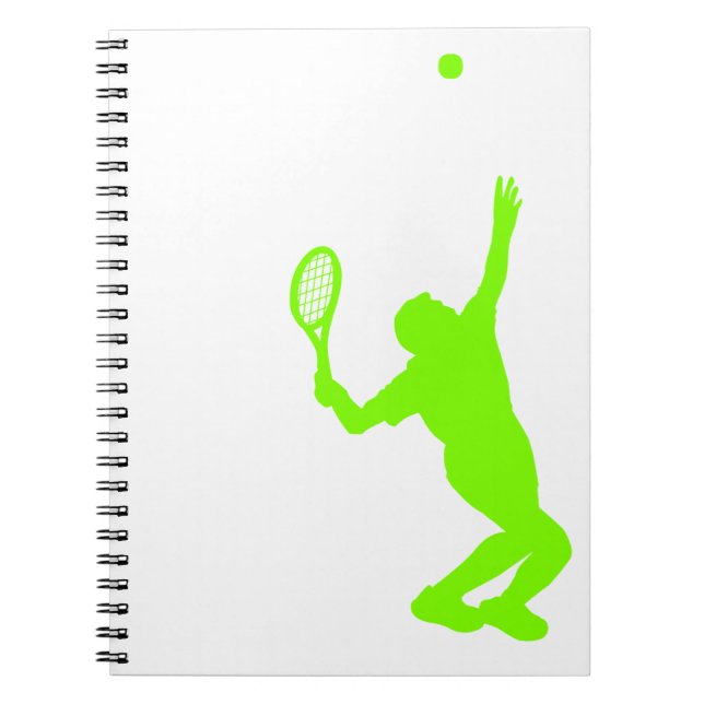 Chartreuse, Neon Green Tennis Notizblock (Vorderseite)