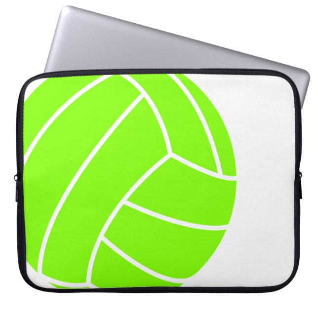 Chartreuse, Neon Green Volleyball Laptopschutzhülle (Vorderseite)