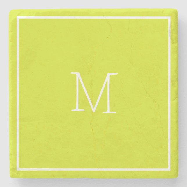 Chartreuse Sandstone Untersetzer (Vorderseite)