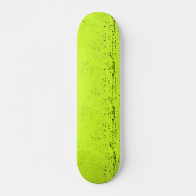 Chartreuse strukturiert einzigartig skateboard (Vorne)
