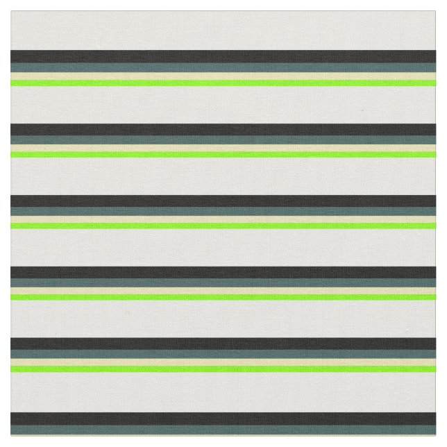 Chartreuse, Tan, Dunkelschiefer grau, schwarz und  Stoff (Nahaufnahme)