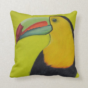 Chartreuse Toucan durch GG Kissen