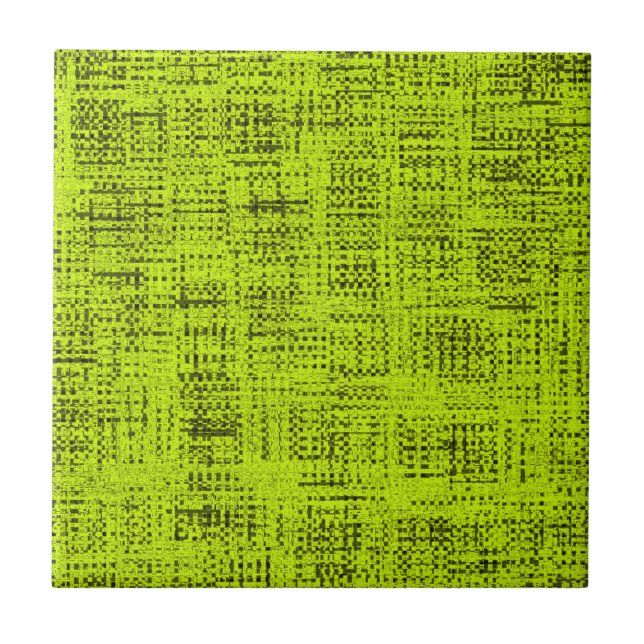 Chartreuse Tweed Fliese (Vorderseite)