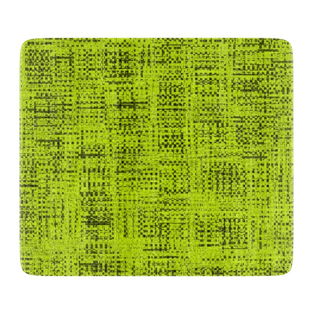 Chartreuse Tweed Schneidebrett (Vorderseite)