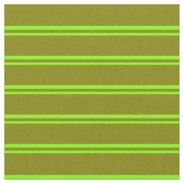 Chartreuse und grünes/gestreiftes Muster Stoff (Nahaufnahme)