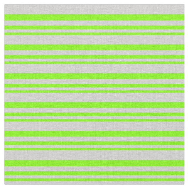 Chartreuse und hellgraues Muster Stoff (Nahaufnahme)