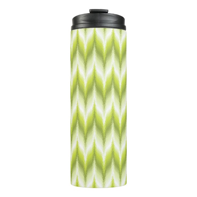 Chartreuse und Limon Bargello Thermosbecher (Vorderseite)