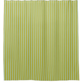 Chartreuse und Pistachio Green Stripes Duschvorhang