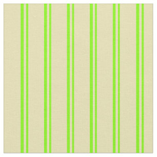 Chartreuse und Tan-Muster Stoff