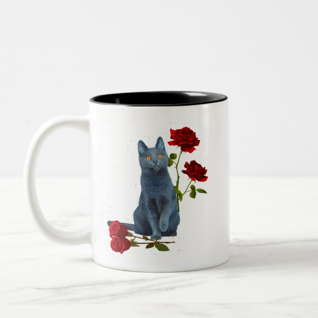 Chartreux Amid Rose (EU) Zweifarbige Tasse (Links)