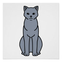 Chartreux Cat Cartoon