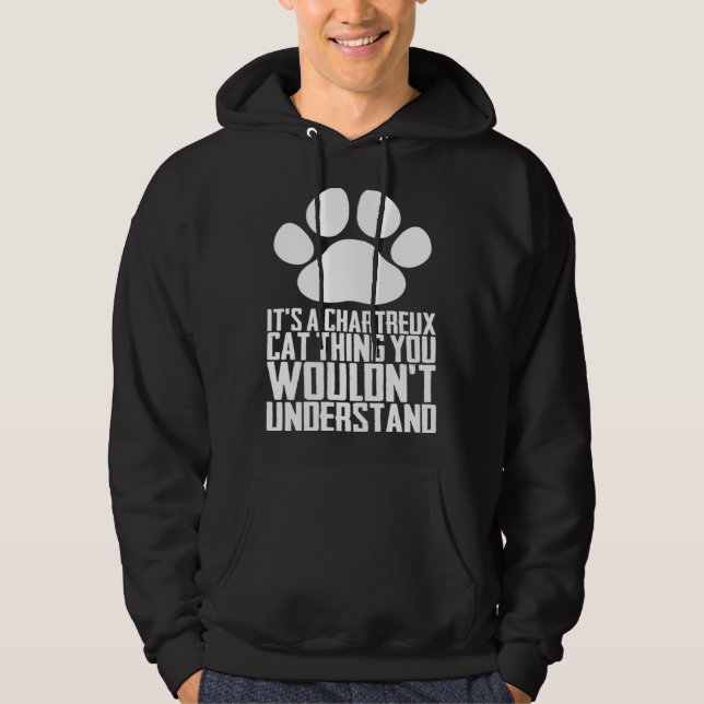 Chartreux cats  Chartreux  Chartreux kitten Hoodie (Vorderseite)