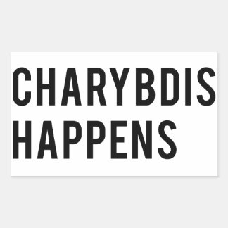Charybdis passiert rechteckiger aufkleber