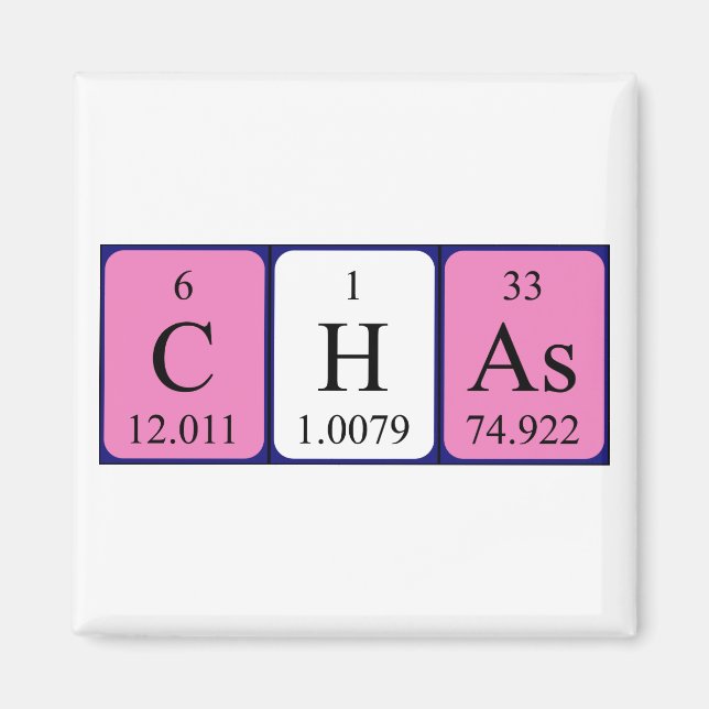 Chas Periodenmagnet-Magnet Magnet (Vorne)