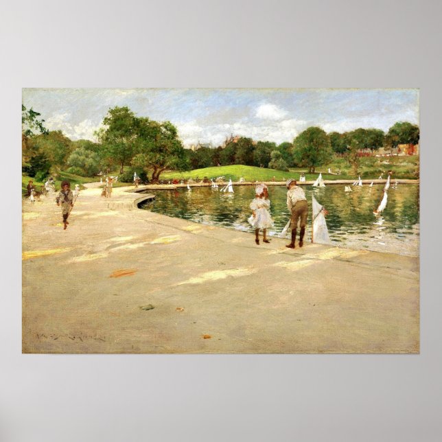 Chase - Der See für Miniaturyachten 1888 Poster (Vorne)