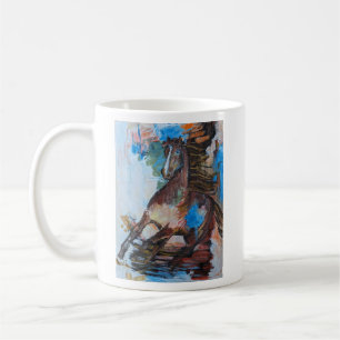 Chase Dreams, nicht Shadows Horse Abstract Kaffeetasse