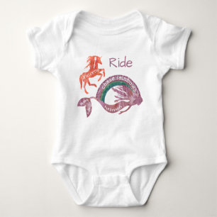 Chase Raindows Swim mit Mermaids, Ride Unicorns Baby Strampler