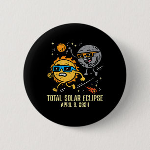 Chase Sun Total Solar Eclipse 2024 April Frauen Mä Button