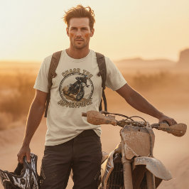 Chase The Adventure | Retro Dual-Sport Motorcycle T-Shirt