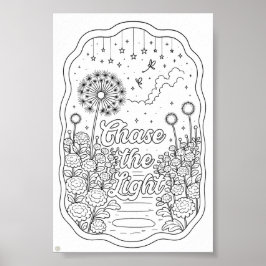 Chase the Light Titel Malvorlage Poster