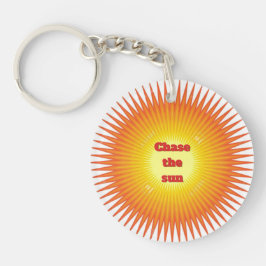 „Chase the Sun“ doppelseitiger Acryl-Schlüsselanhä Schlüsselanhänger