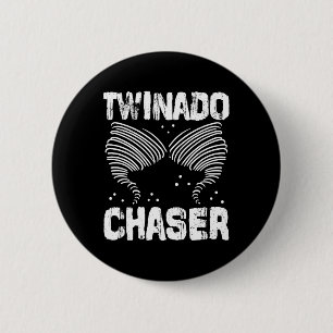 Chaser Funny Mama Vater Twin Parters Button