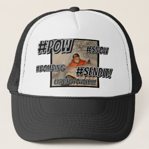 Chasing Powder Hashtag Hat Truckerkappe