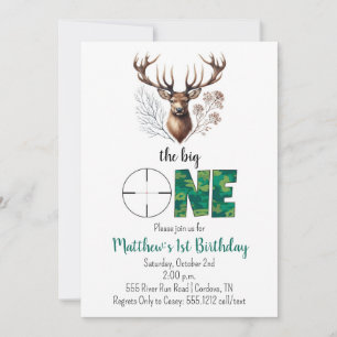 Chasse Anniversaire Invitation pour le premier ann