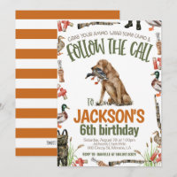 Chasse au canard Invitation Anniversaire