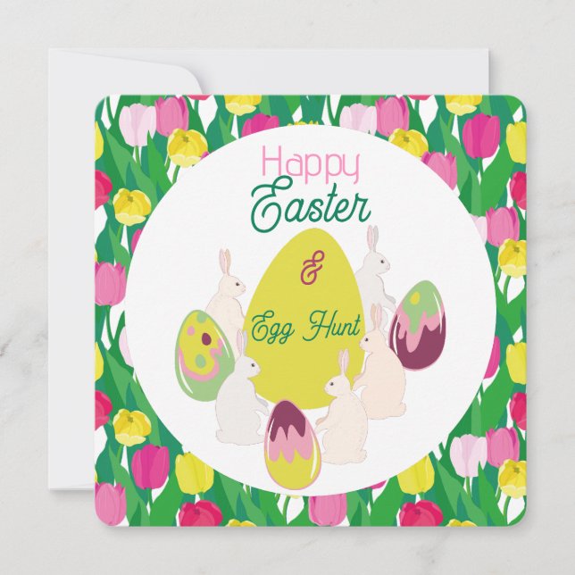 Chasse aux oeufs. Invitation (Devant)