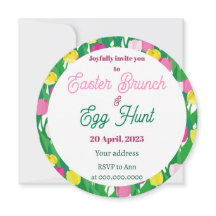 Chasse aux oeufs. Invitation
