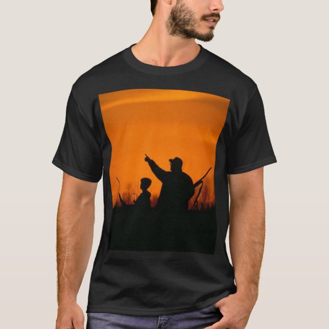 Chasse Aux Oiseaux Avec T-Shirt Papa (Devant)