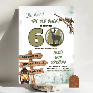 Chasse Camo Adulte Anniversaire Invitation