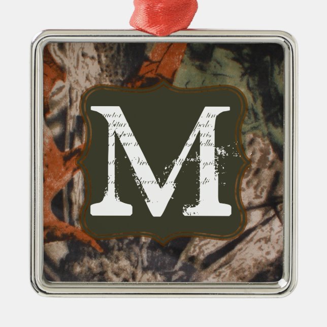 Chasse Camo Chasseurs Cam Monogramme Ornement init (Devant)