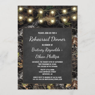 Chasse Camo + Répétition Chalk Invitations