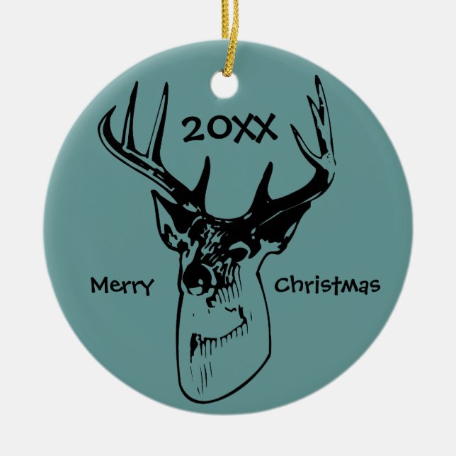 Chasse Chasse Chasse aux cerfs Antlers Ornement de (Devant)