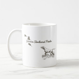 Chasse de caille de pointer germanique, Art Mug
