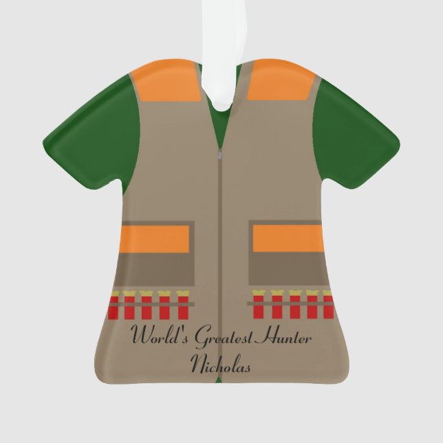 Chasse de l'ornement de Noël de gilet (devant)
