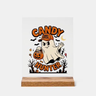 Chasseur de bonbons Halloween Fantôme Citrouille S