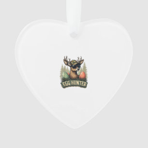 Chasseur d'oeufs Cerf Buck Joyeuse journée de Pâqu