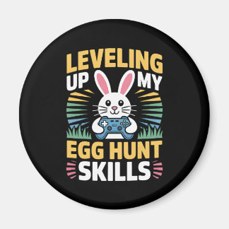 Chasseur d'œufs de Pâques Gamer Bunny Magnet