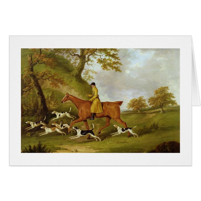Chasseur et chiens, 1809 (huile sur la toile) (Devant horizontal)