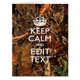 Chasseurs Automne Camouflage Gardez Le Calme Votre