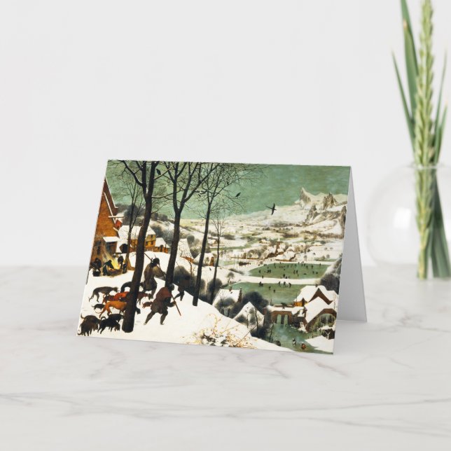 Chasseurs de Pieter Bruegel dans la carte de voeux (Devant)