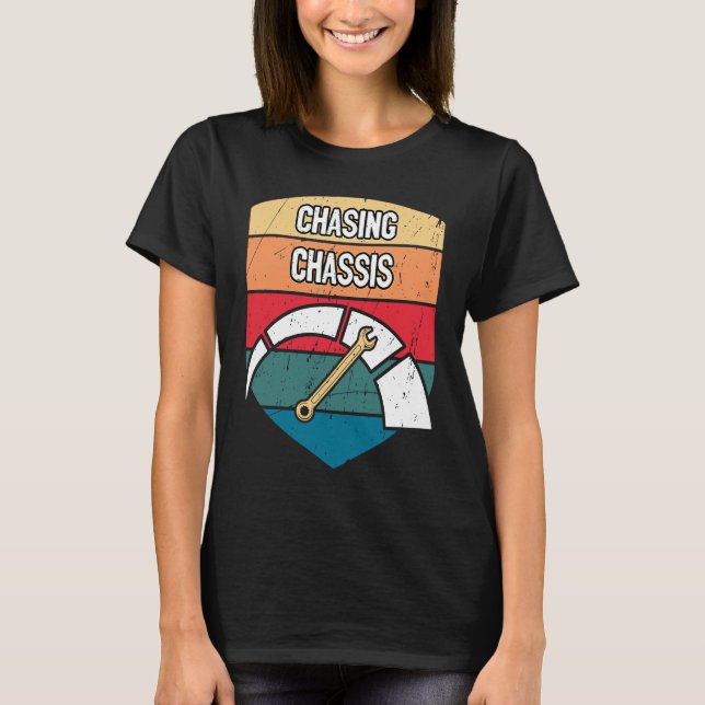 Chassis Car Mechanische Auto Reparaturwagen T-Shirt (Vorderseite)