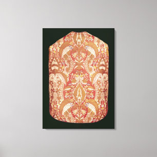 Chasuble, Spitzenseide, gemustert, Frankreich, c.1 Leinwanddruck