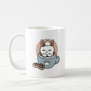 Chat adorable en Mug Conception de vacances - Chat