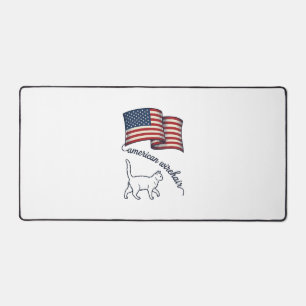 Chat américain à poil dur patriotique Design vinta