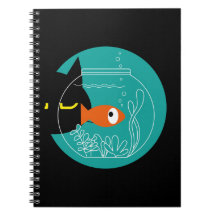 Chat amusant et Carnet de poisson - Kuro Catto + K